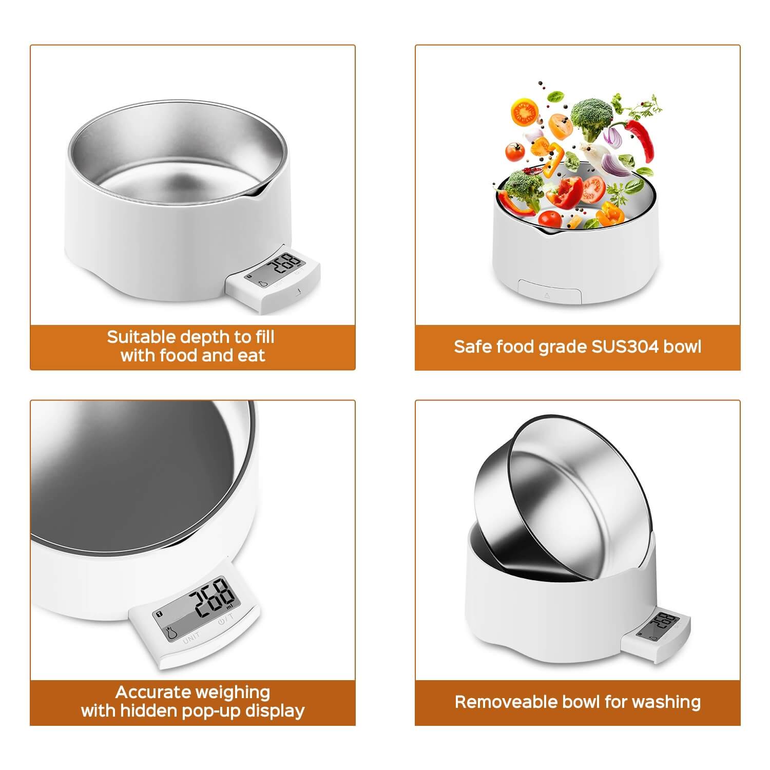 LIORQUE Small Digital Pet Food Scale — Precision Weighing for Dog & Cat Food - LIORQUE