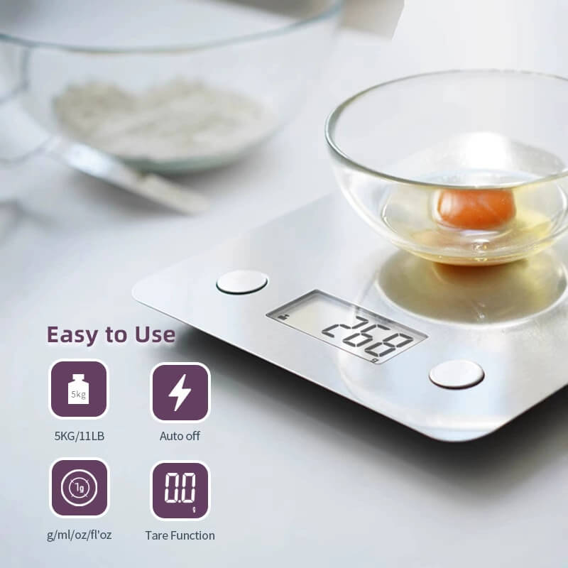 LIORQUE Portable Bluetooth Kitchen Scale for Home Use - LIORQUE