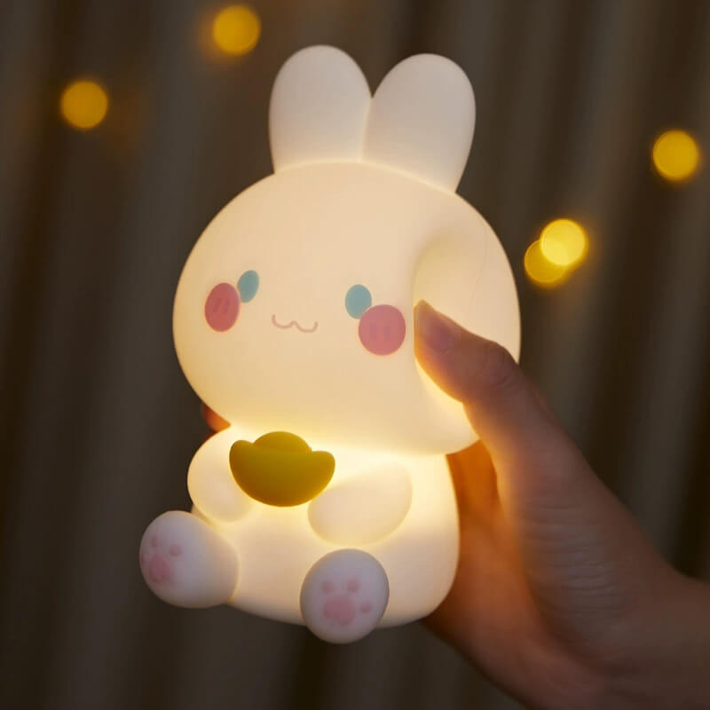 LIORQUE Silicone Bunny Night Light — Soft & Rechargeable LED Lamp - LIORQUE