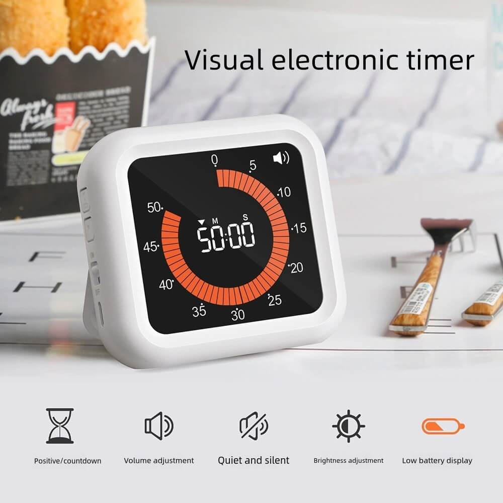 LIORQUE Visual Countdown Timer — Time Management Tool for Kids, Teachers, and Work - LIORQUE