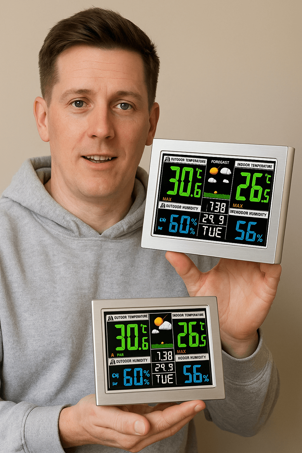 LIORQUE Color Display Weather Forecast Clock - LIORQUE