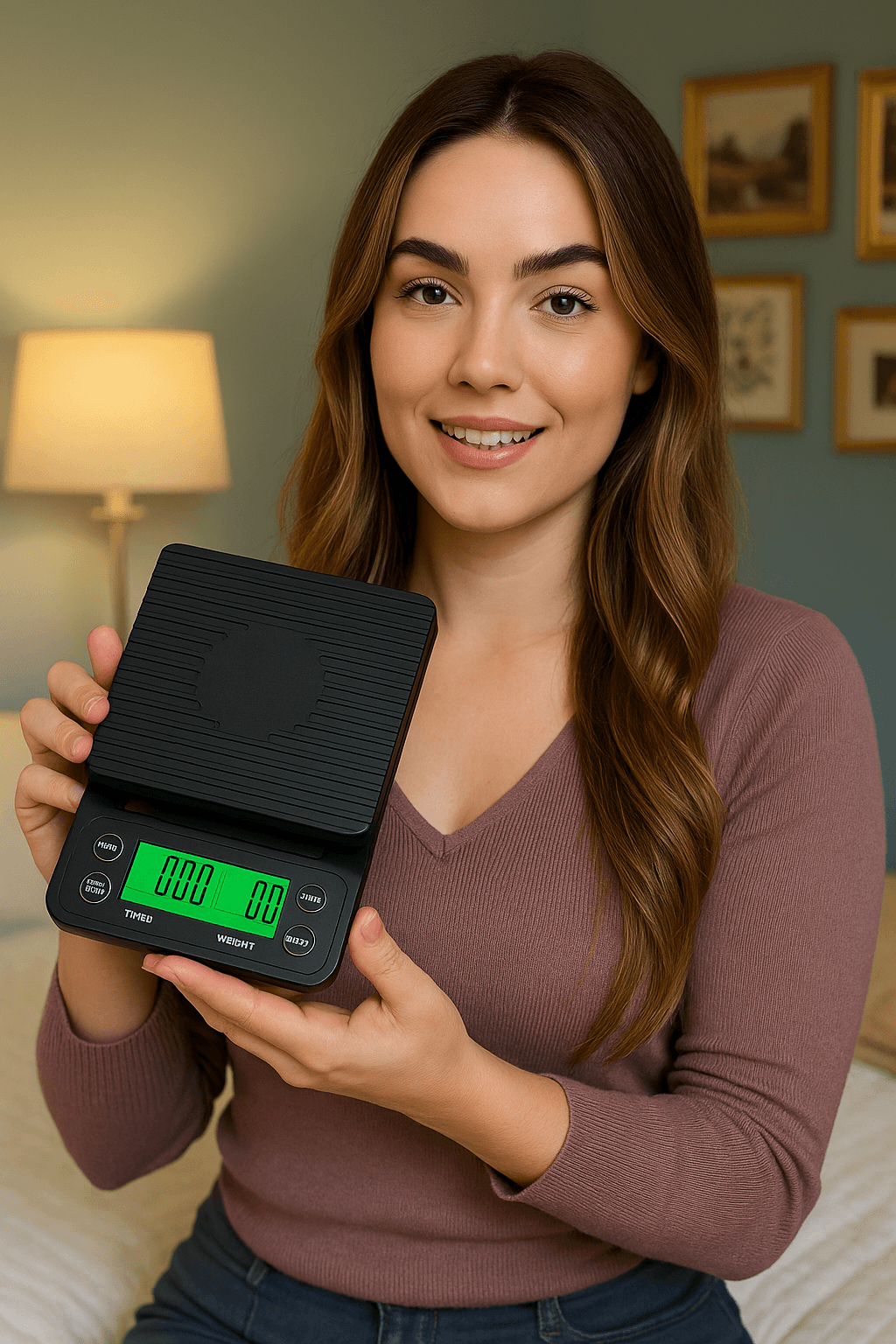 LIORQUE Digital Coffee Scale — 5kg Kitchen Food Scale for Pour Over Brewing - LIORQUE