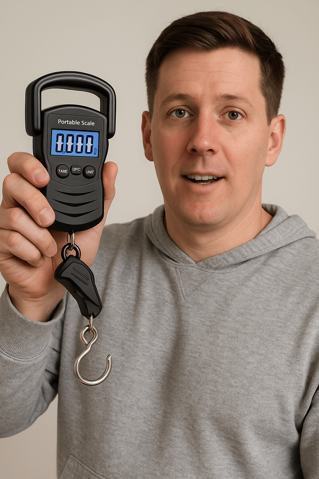 LIORQUE 75kg Portable Handheld Luggage Scale — Travel Hanging & Fishing Scale - LIORQUE