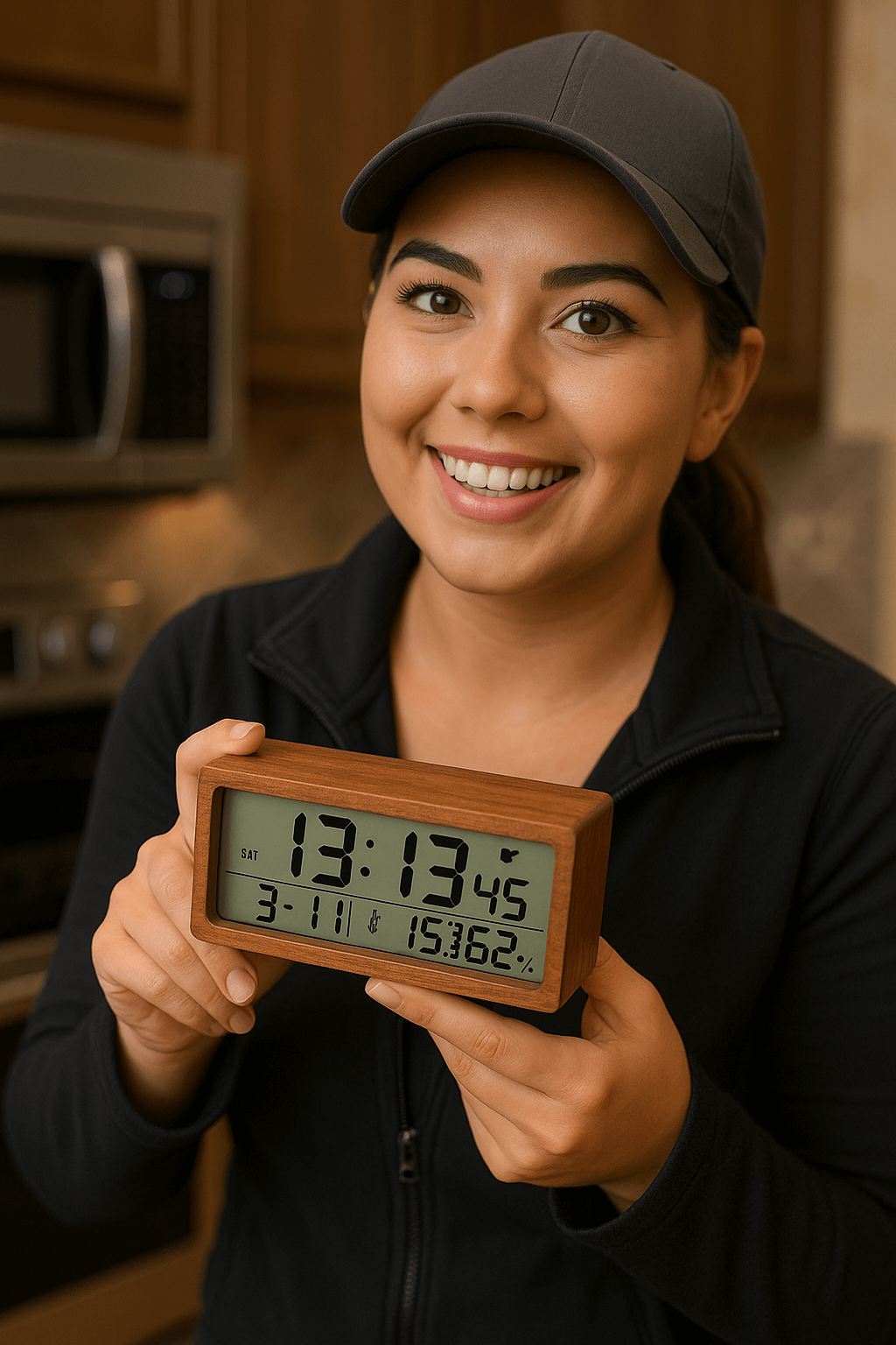 LIORQUE Solid Wood Crafted Clock - LIORQUE