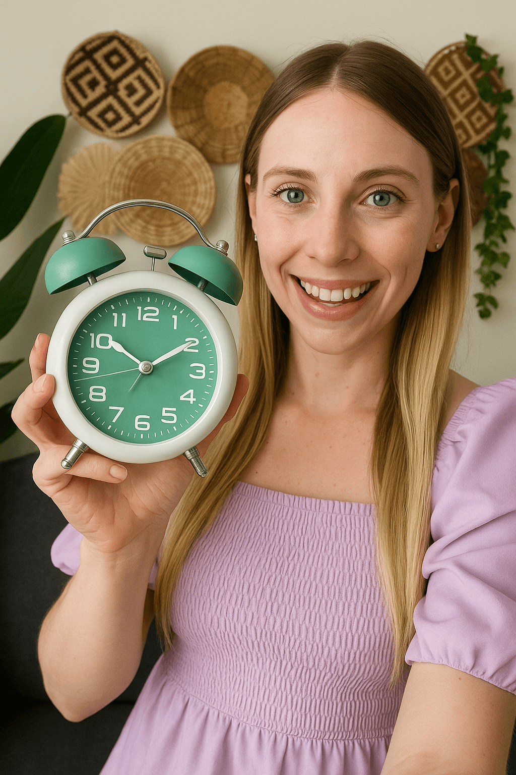 LIORQUE Silent Night Light Bedroom Desk Alarm Clock - LIORQUE