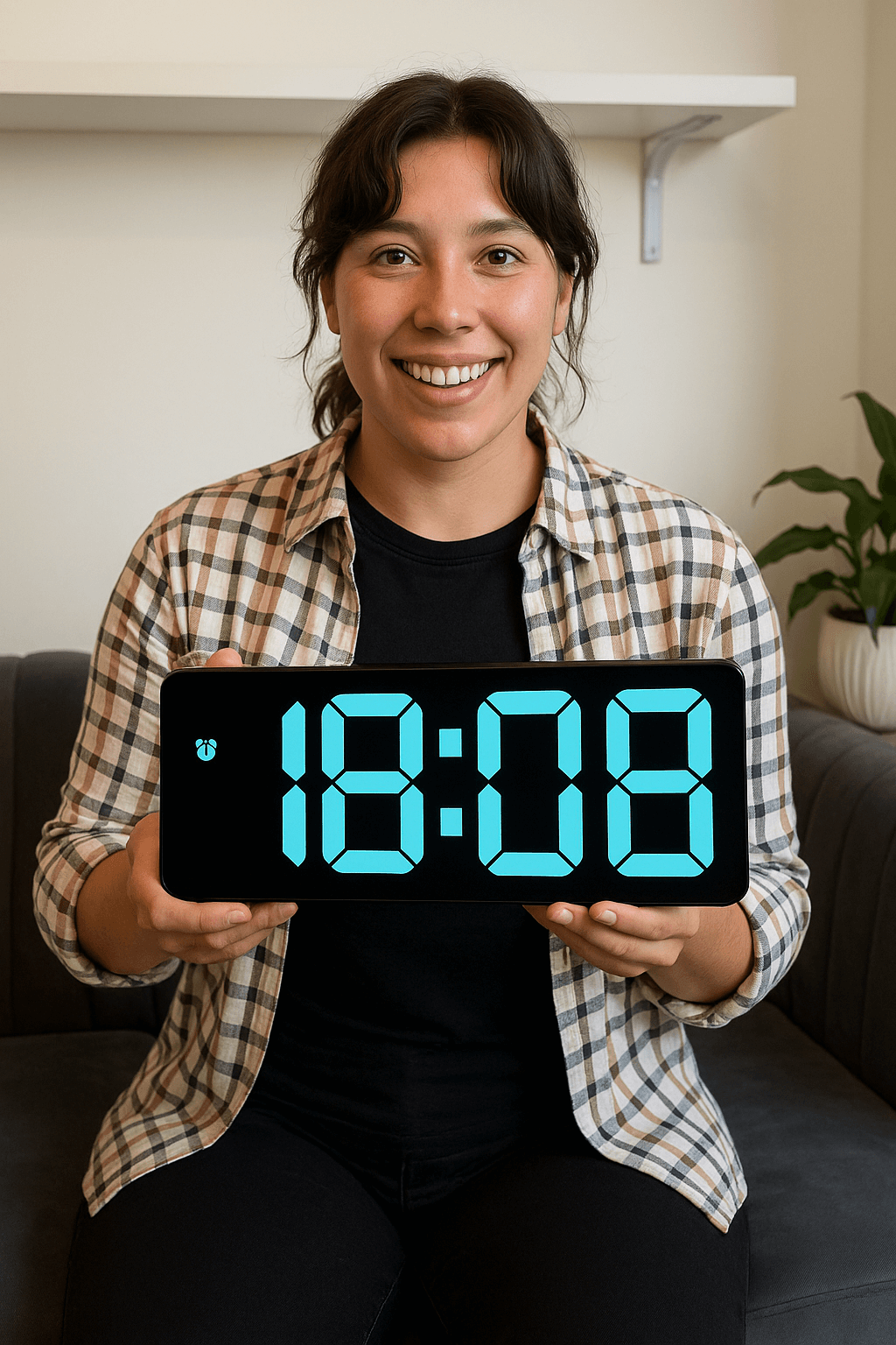 Minimalist Large Screen Clock Alarm - LIORQUE