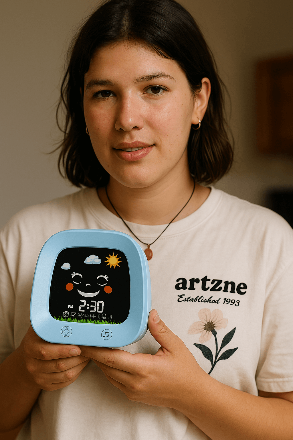 LIORQUE Digital Silent Luminous Children’s Student Bedside Alarm Clock - LIORQUE