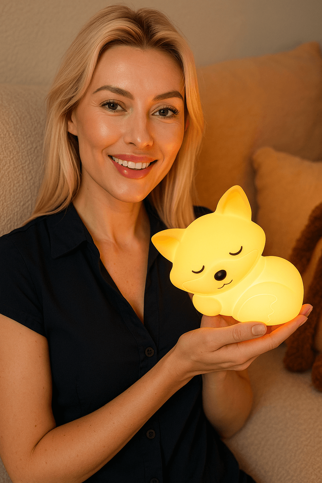 LIORQUE USB Rechargeable Little Fox Night Light - LIORQUE