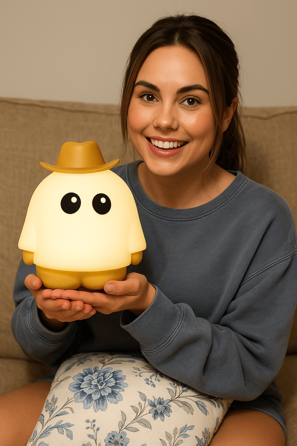 LIORQUE Little Ghost Night Light — Cute Decorative LED Lamp - LIORQUE