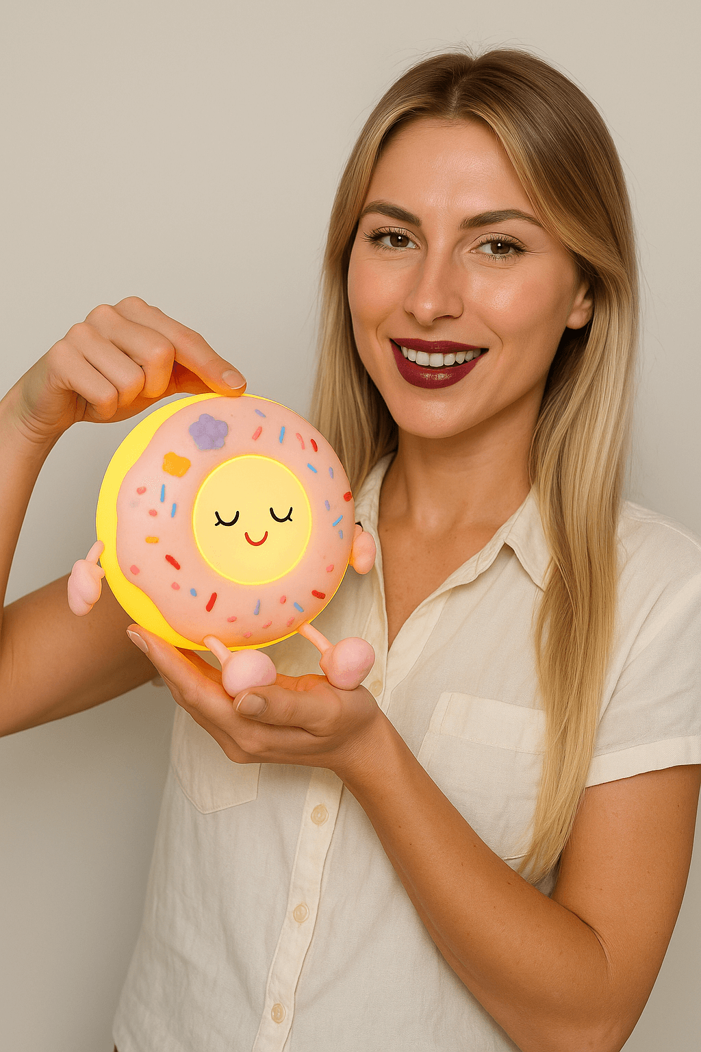 LIORQUE Soft Silicone Donut Night Light — Children’s Day Gift - LIORQUE