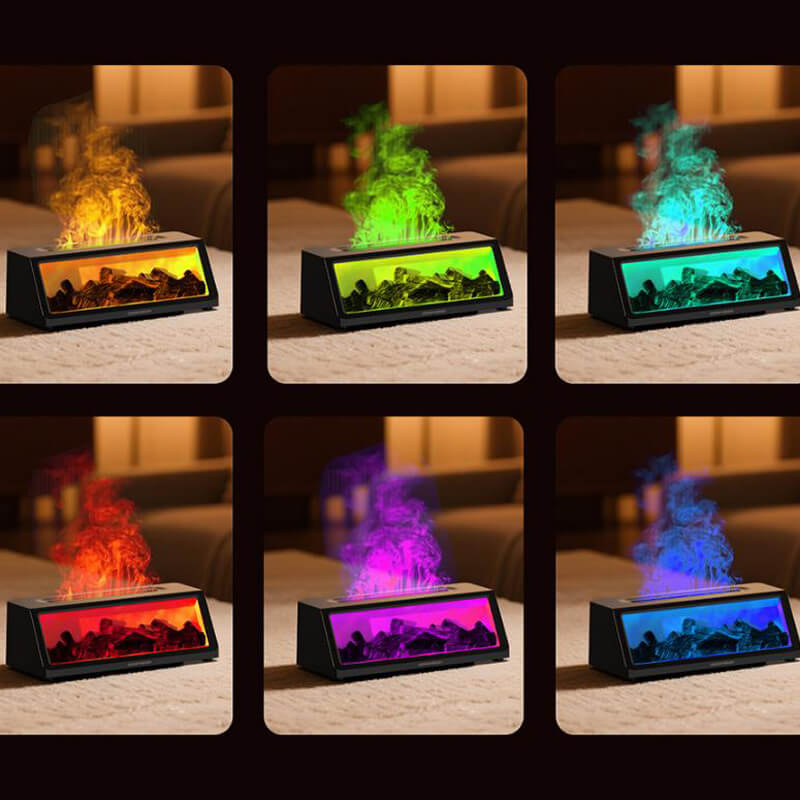 Large-Capacity Simulated Log Fireplace Humidifier - LIORQUE