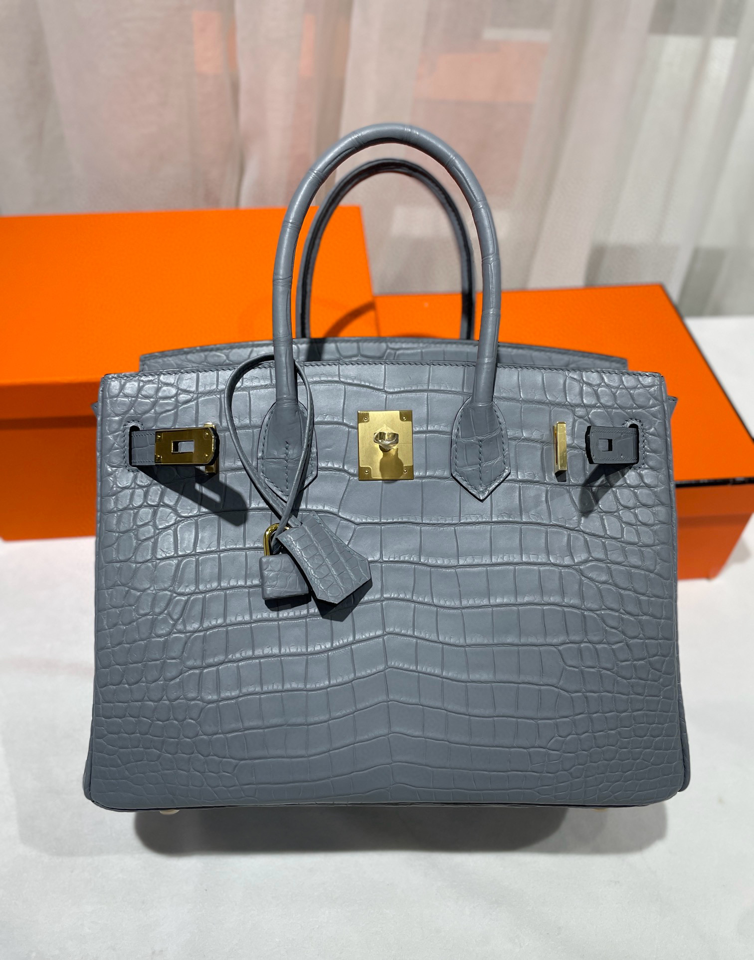 Birkin 25-30cm crocodile leather