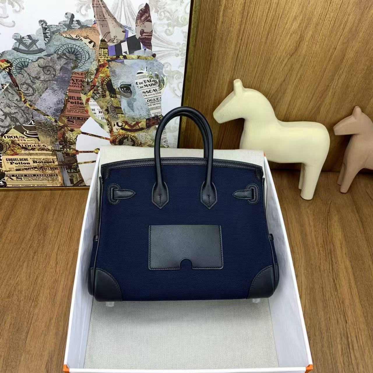 HERMÈS Limited Edition Birkin Cargo 25-35 in Gold Swift leather and Canvas with Palladium hardware