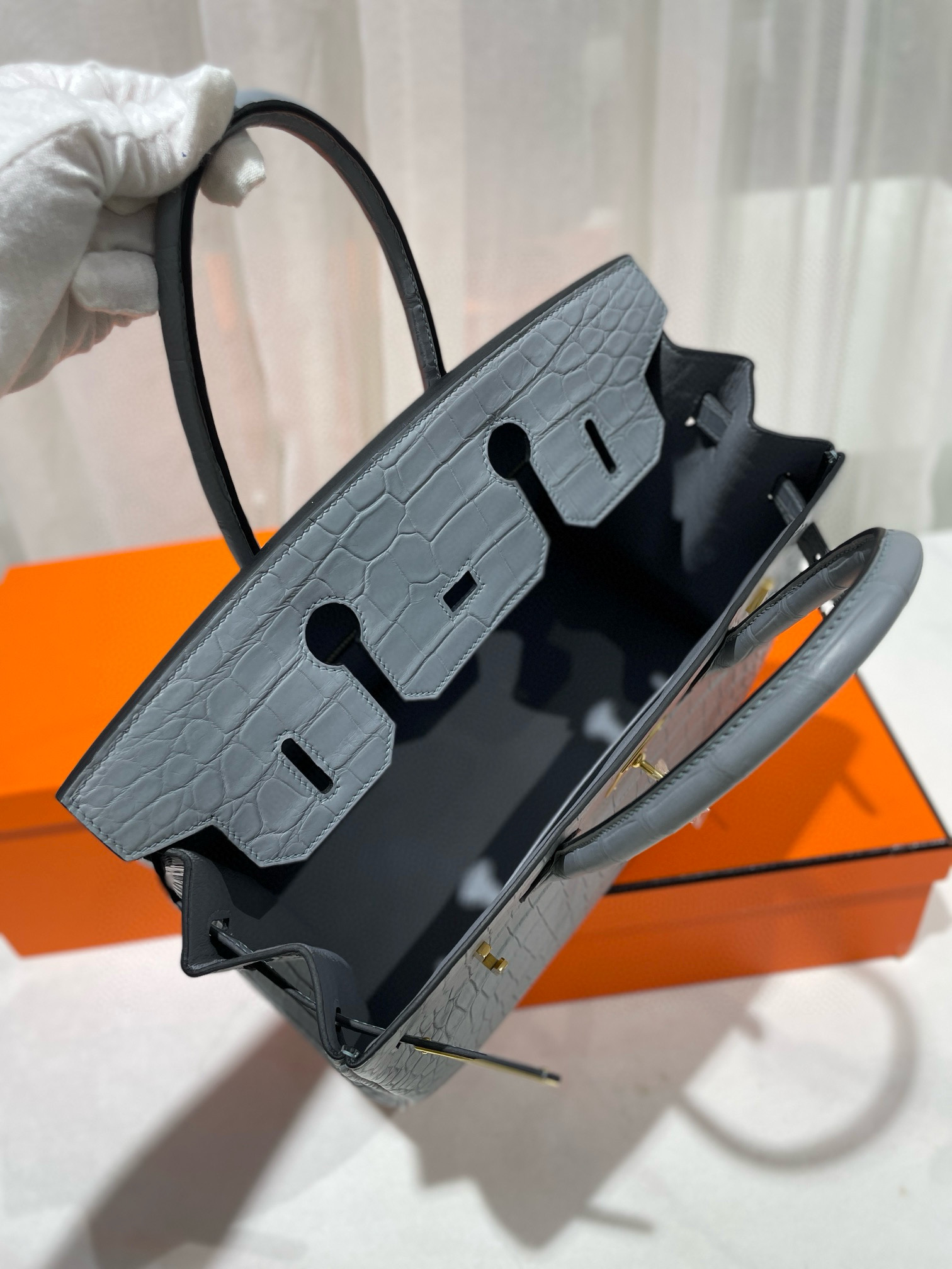 Birkin 25-30cm crocodile leather