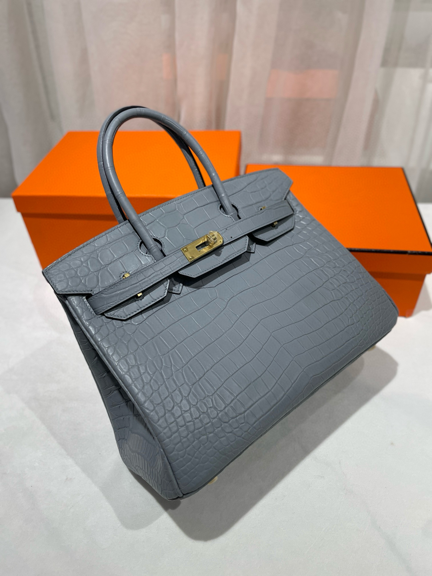 Birkin 25-30cm crocodile leather