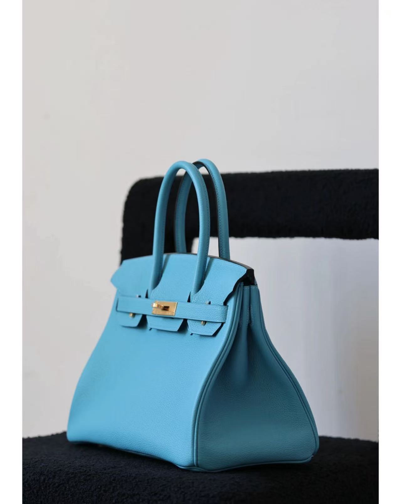 customization Hermes Birkin 30 -Northern Blue