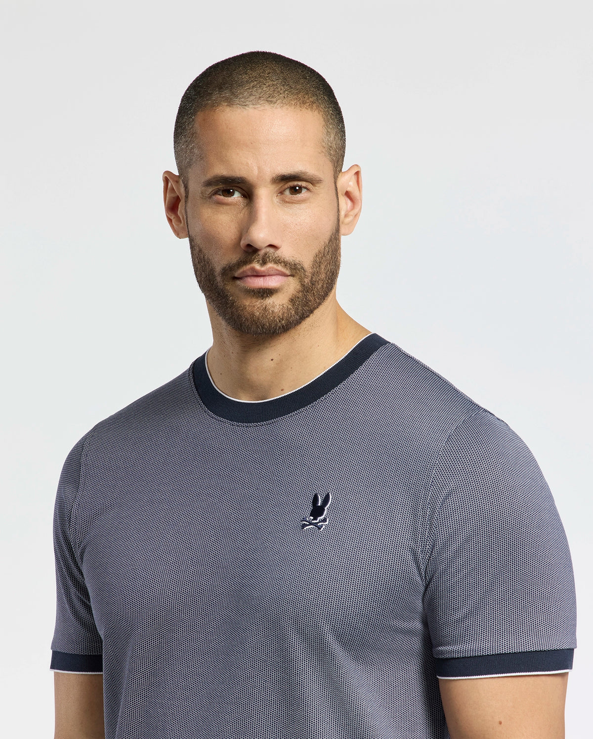 Mens mackay jacquard signature tee