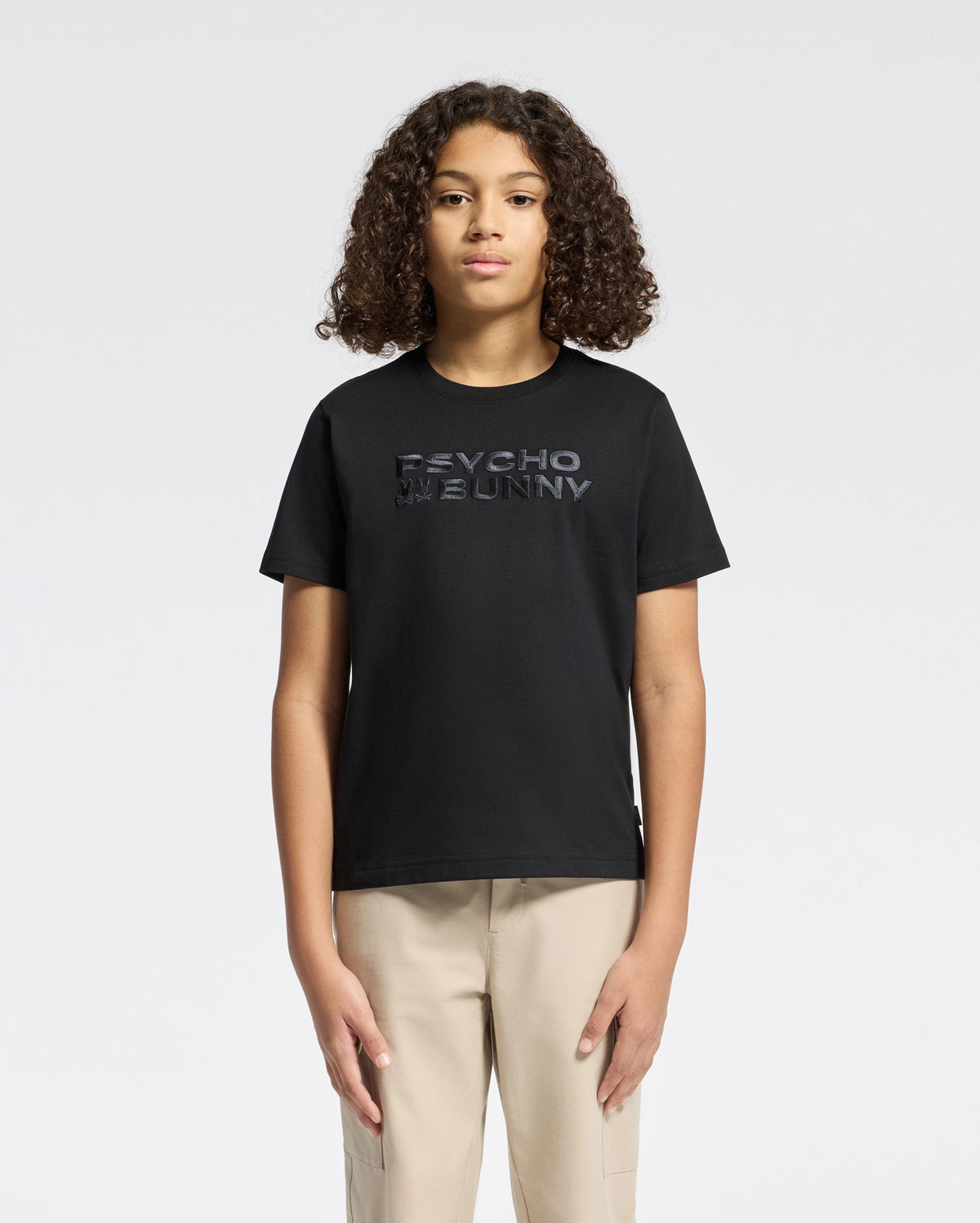 Kids berni embroidered wordmark graphic tee