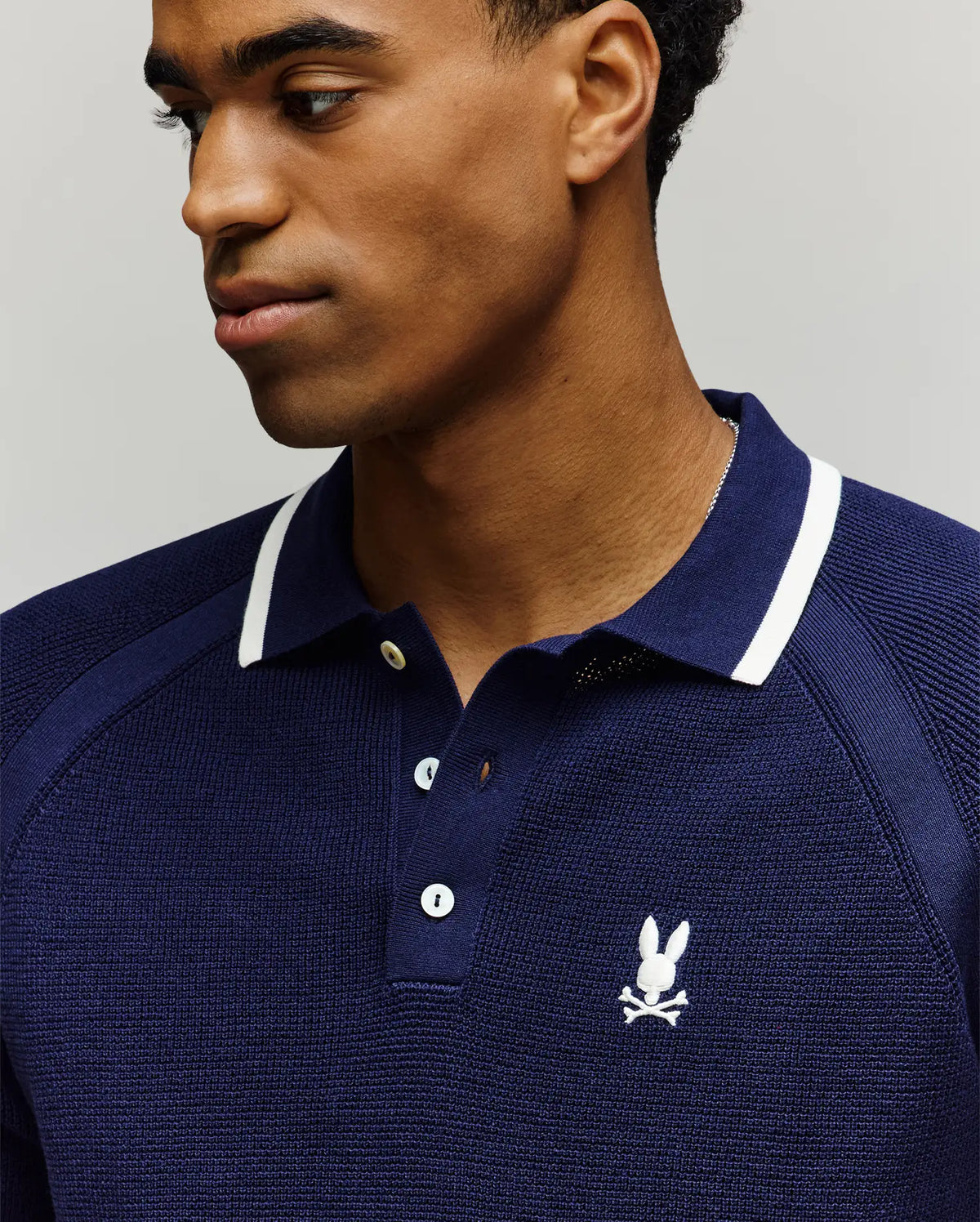 Mens lazare knit polo