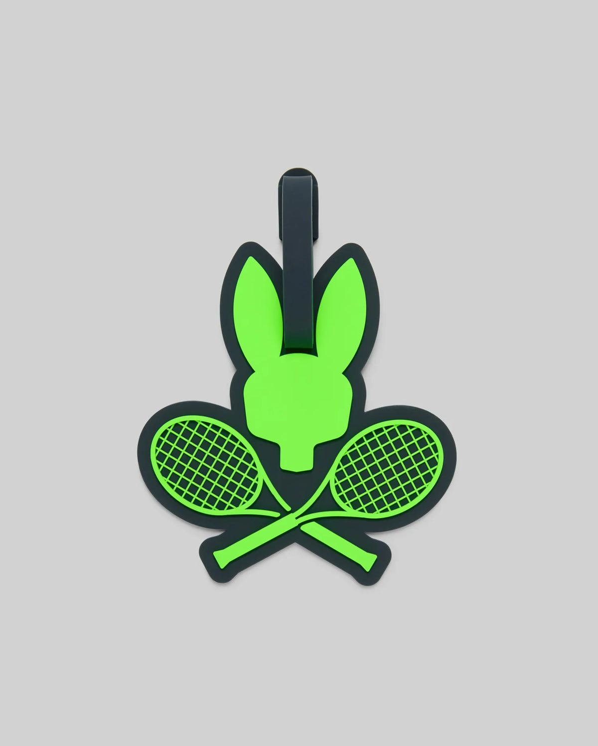 Mens racket bunny luggage tag