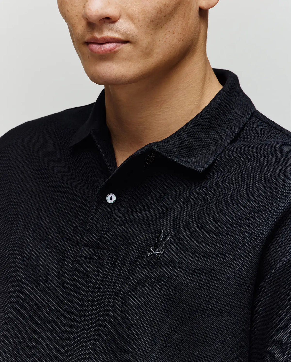 Mens benny oversized pique polo shirt
