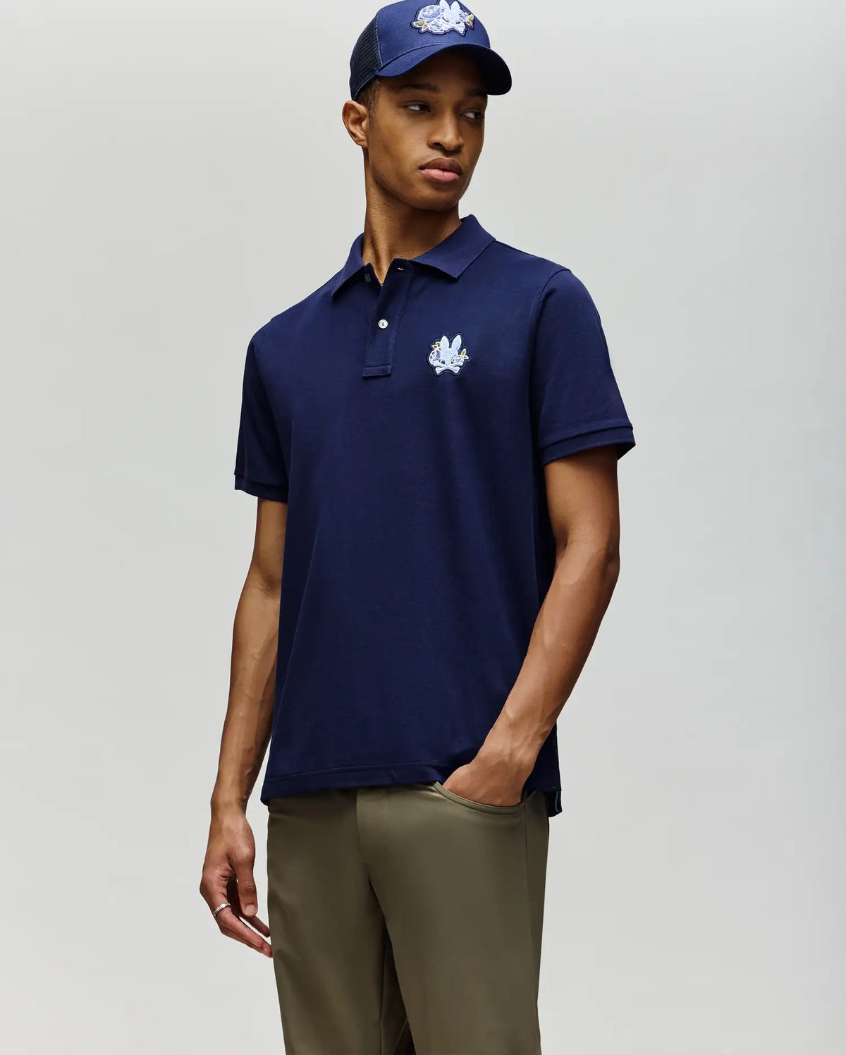 Mens auguste pique polo shirt