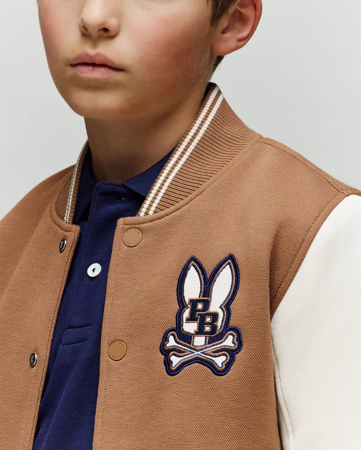 Kids wade knit bomber