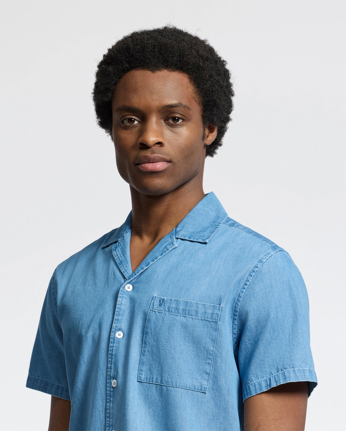 Mens kervin lightweight denim woven shirt