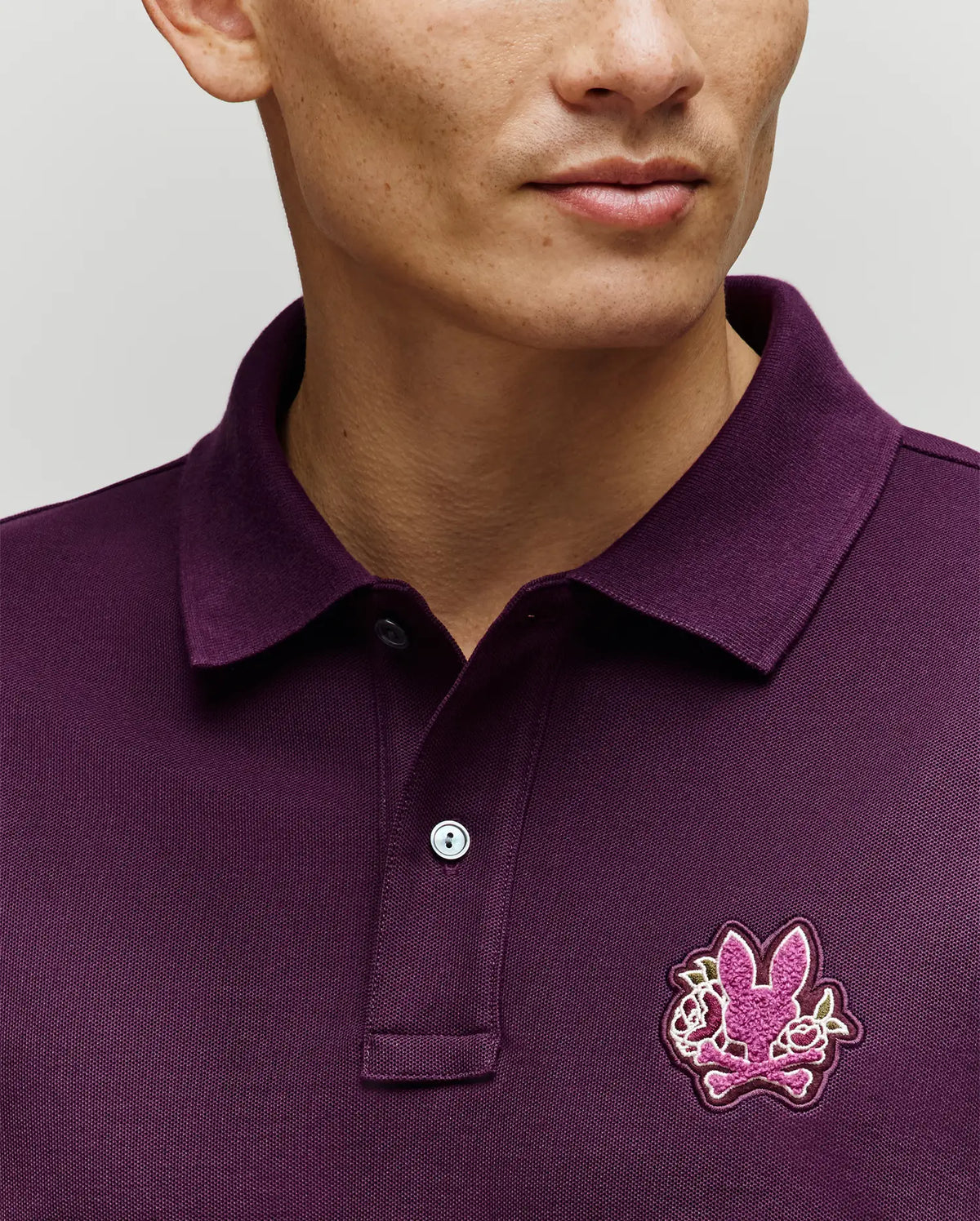 Mens auguste pique polo shirt