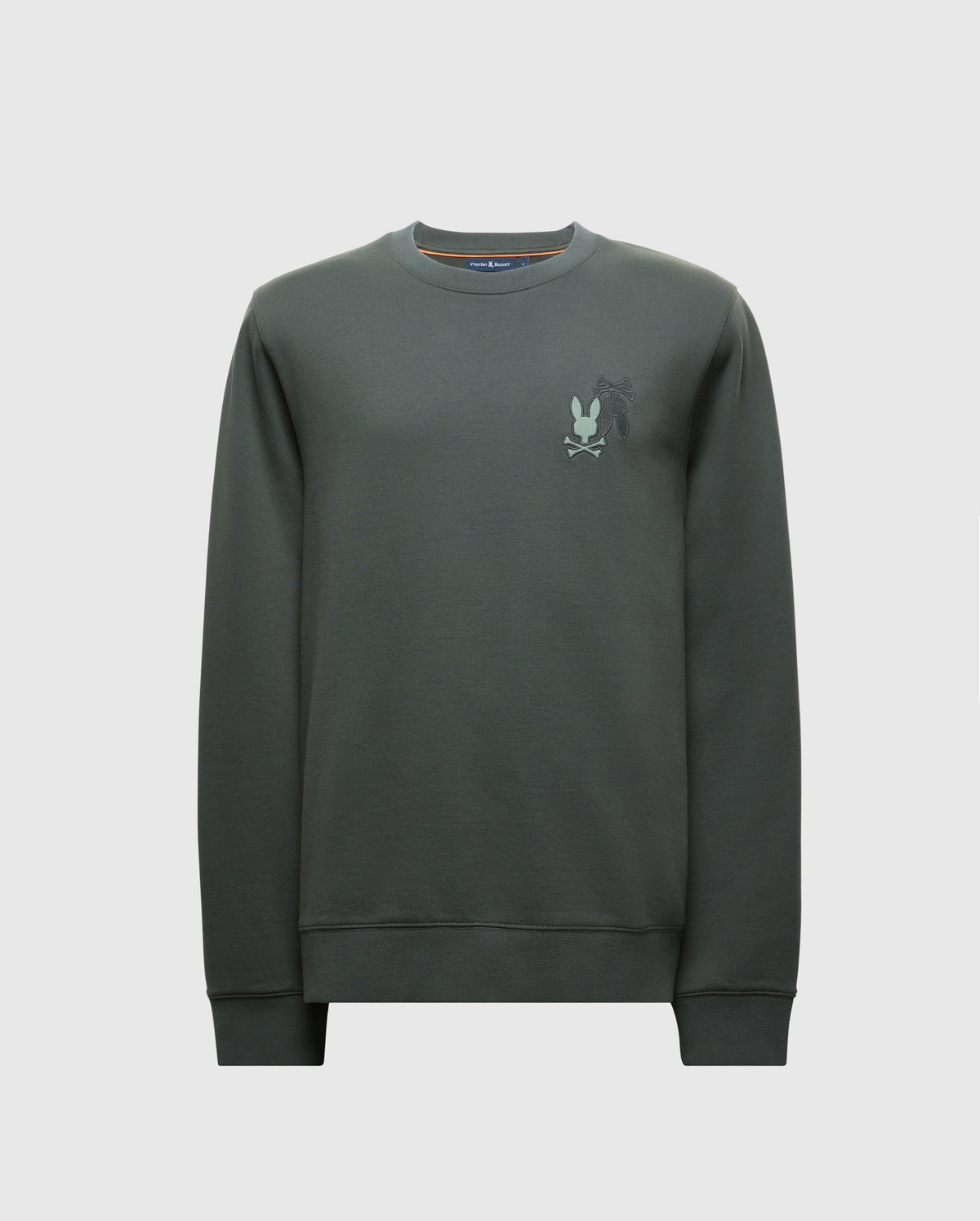 Mens wordmark peached terry crew