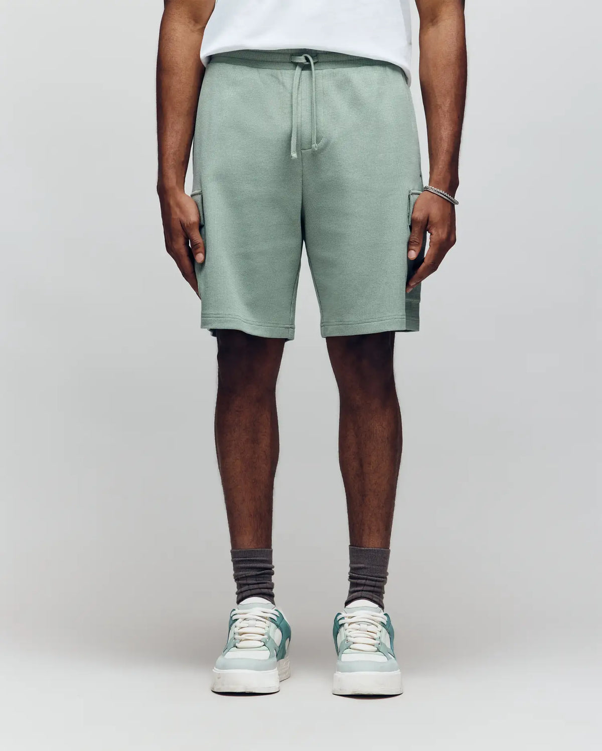 Mens ron waffle cargo short