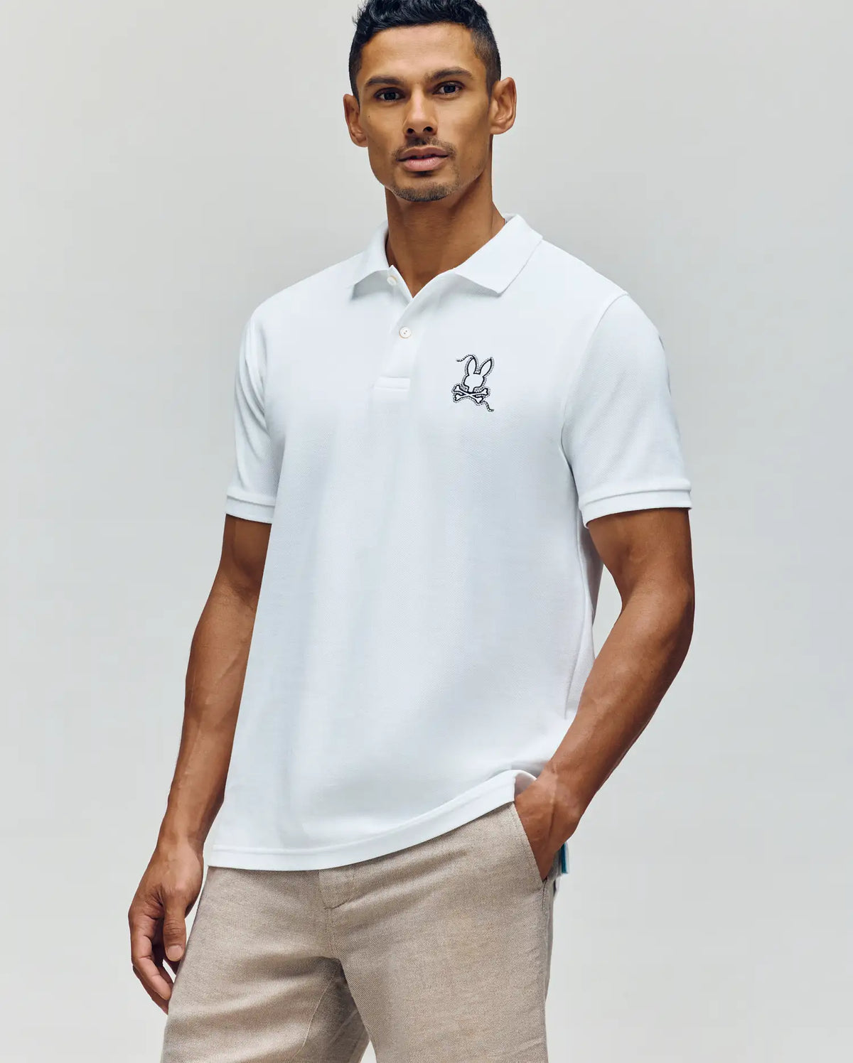 Mens cyrus pique polo