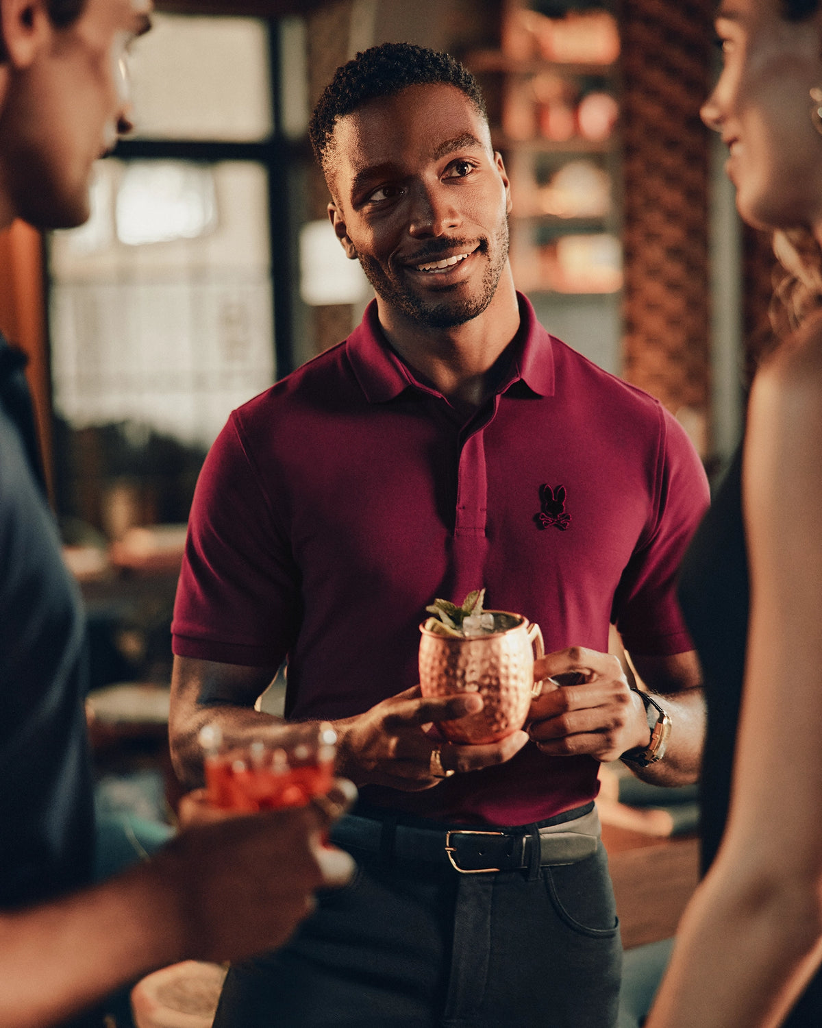 Mens branson pique polo