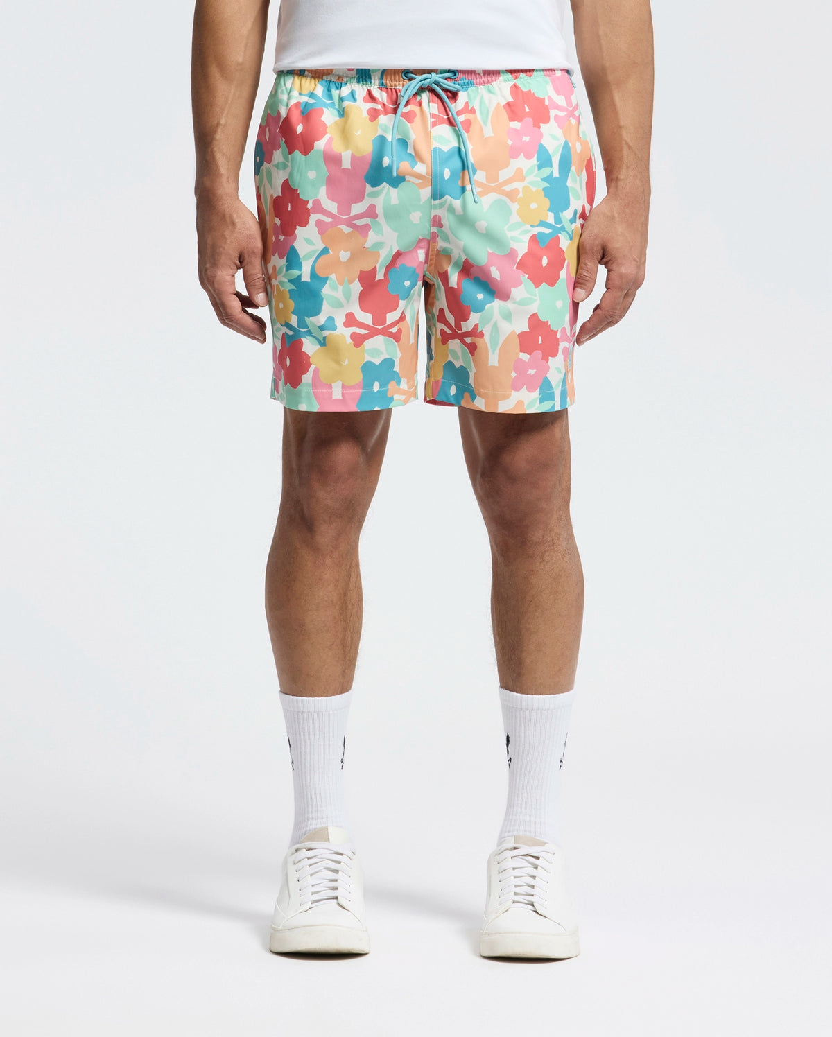 Mens lemmon all over print swim trunk
