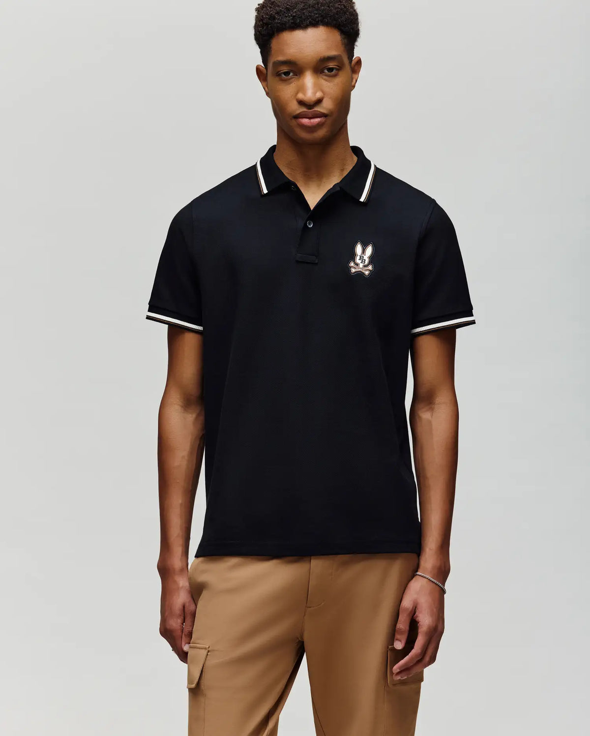 Mens wade pique polo shirt