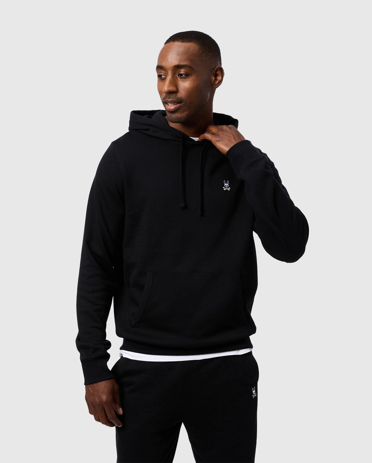 Mens levy essential fleece hoodie