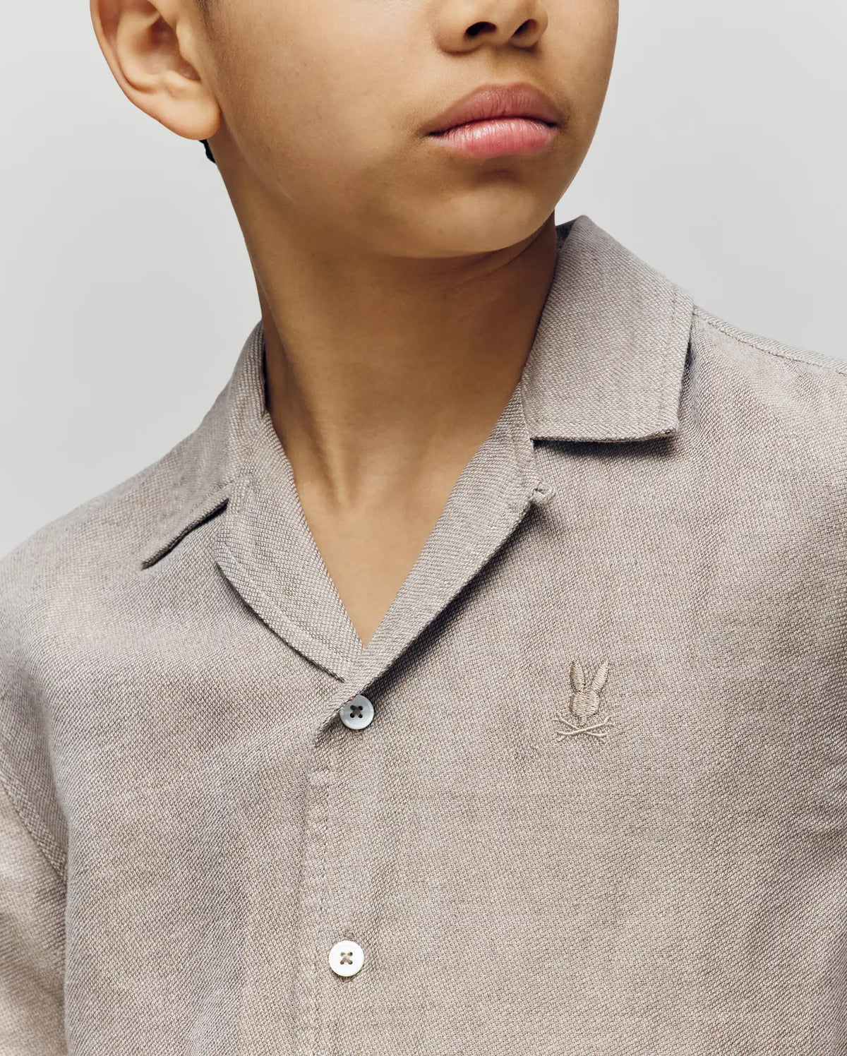 Kids windcrest linen blend short sleeve shirt