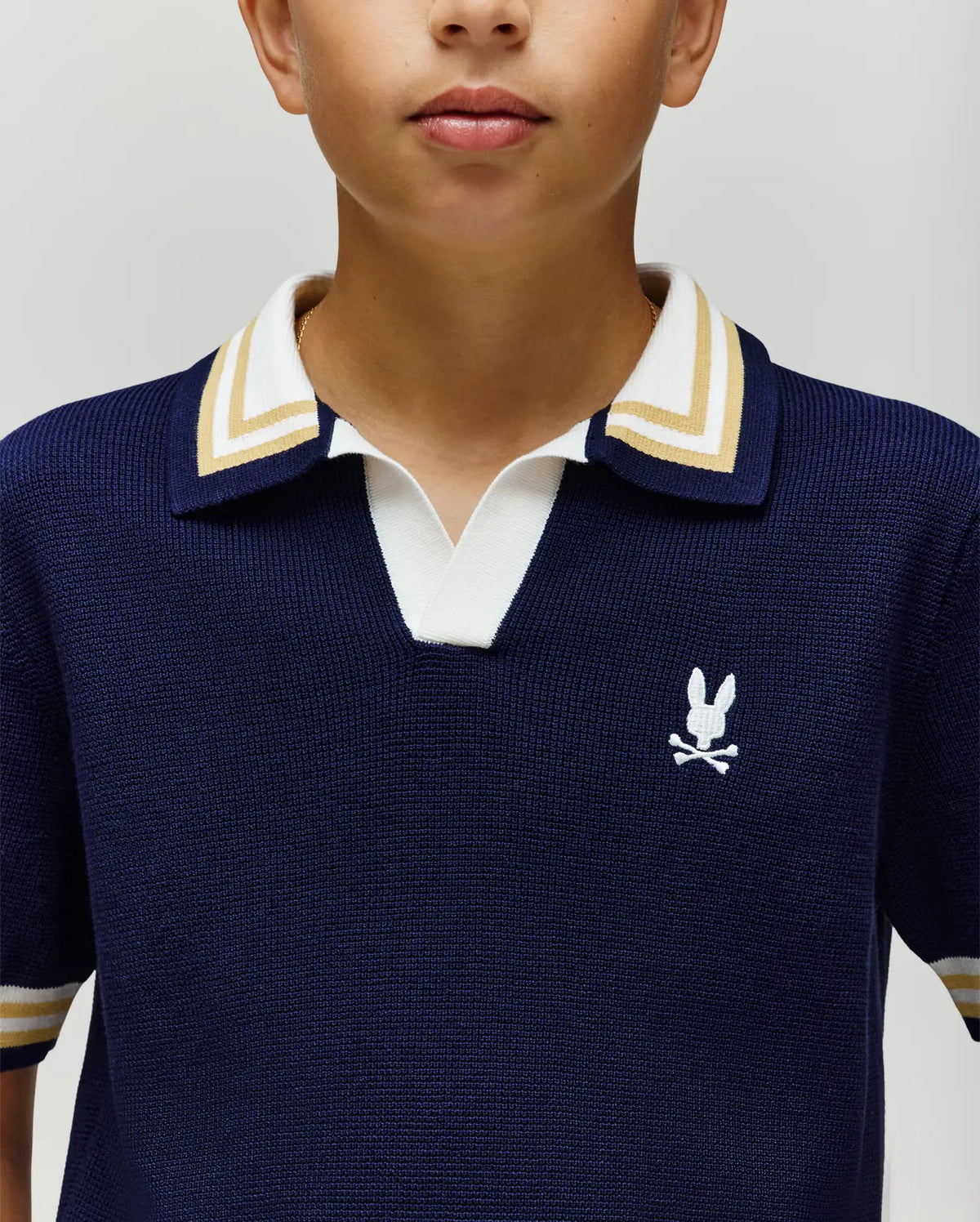 Kids carter knit polo shirt