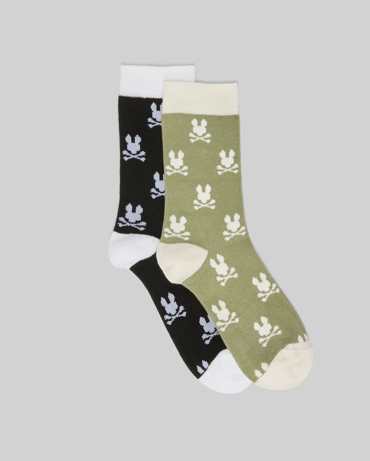 Kids 2 pack all over bunny dress sock