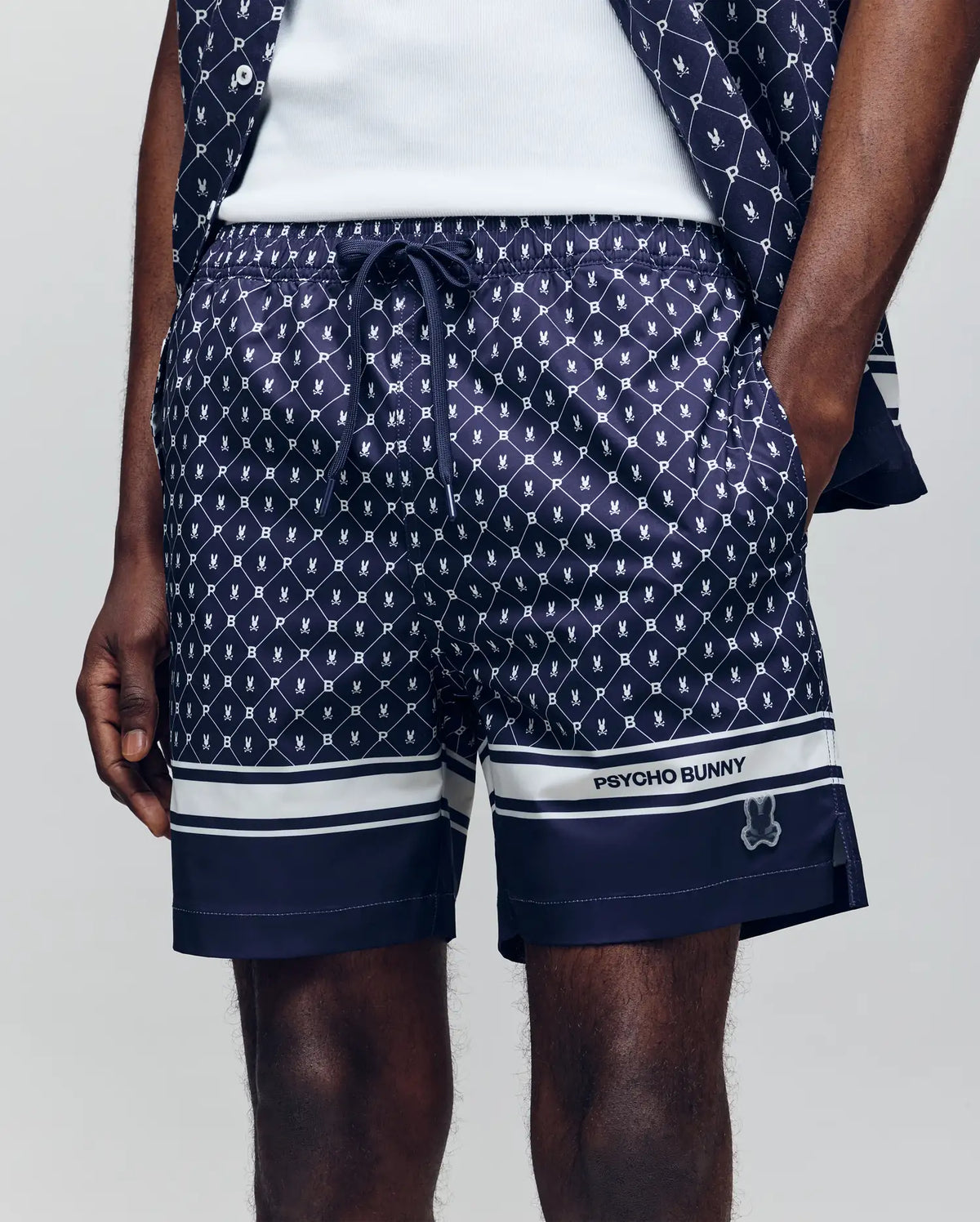 Mens hunter all over print swim trunk