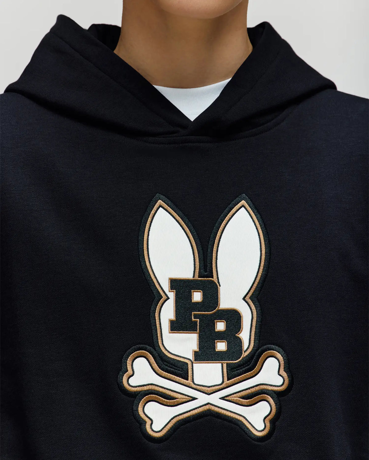 Kids wade cord patch hoodie