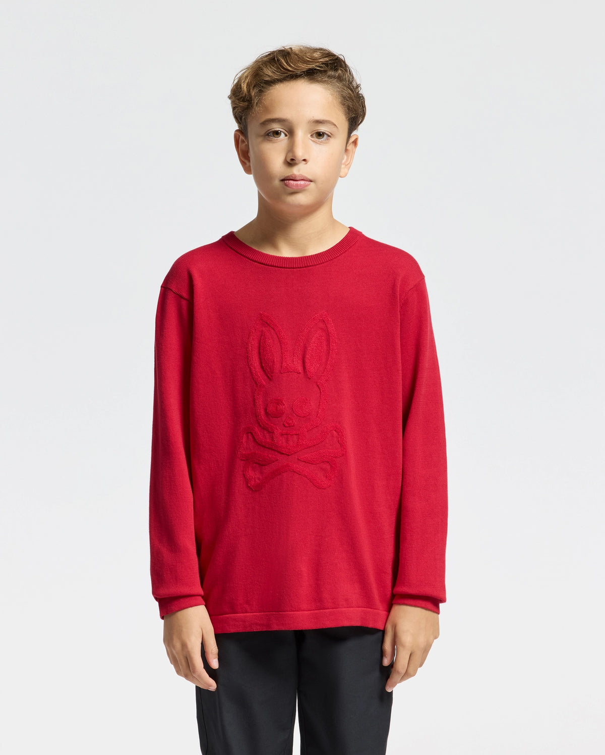 Kids coory chainstitch cotton sweater