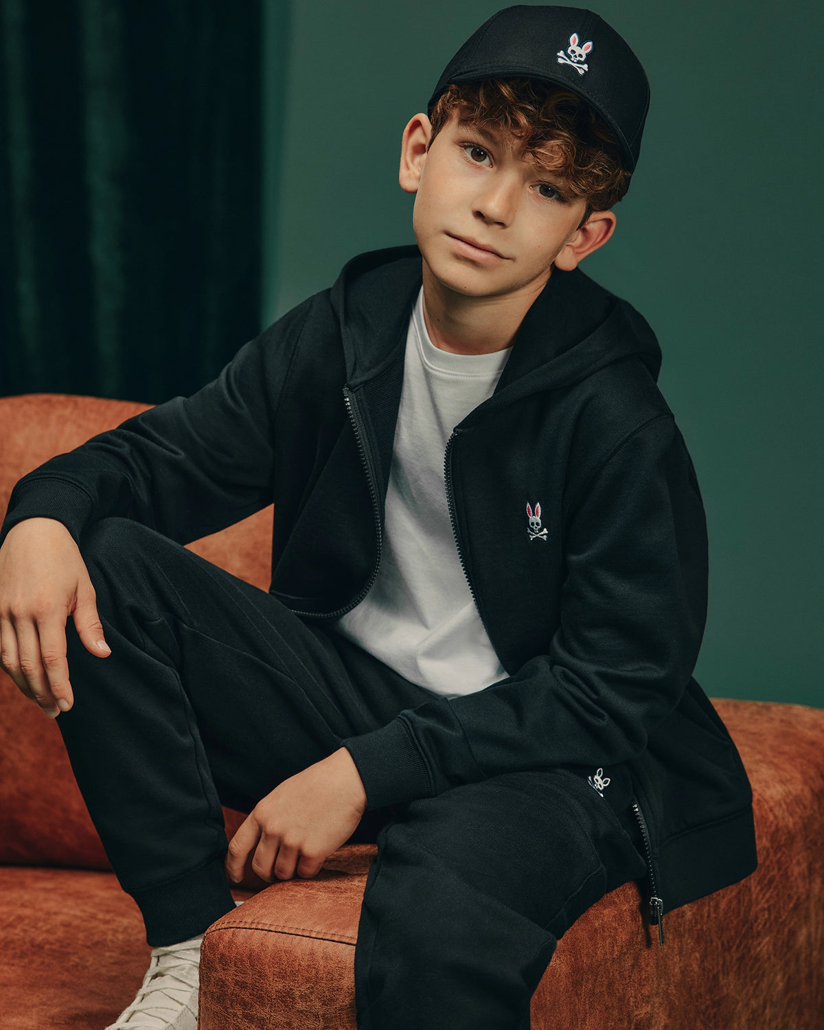 Kids levy essential zip fleece hoodie