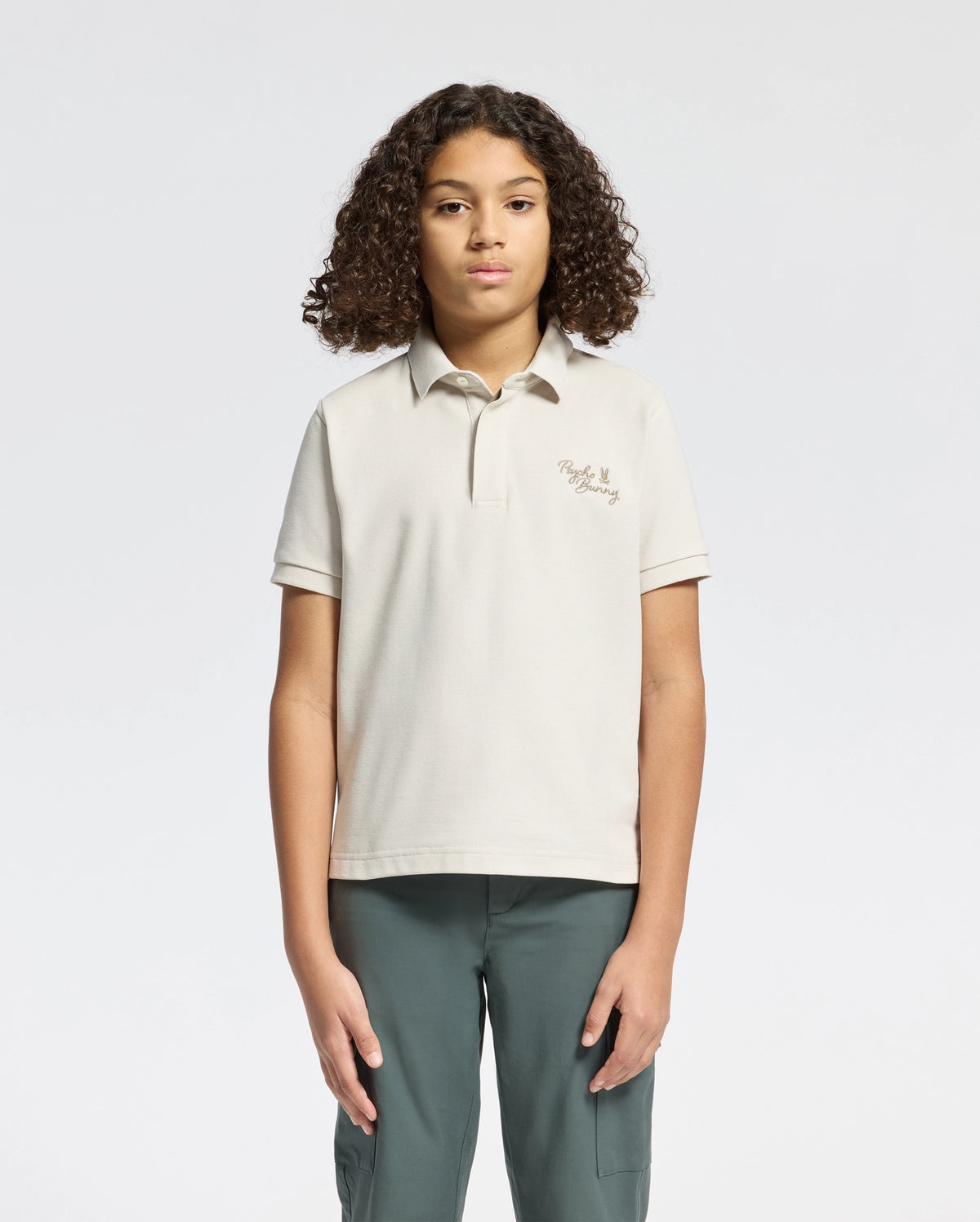 Kids desert pique polo