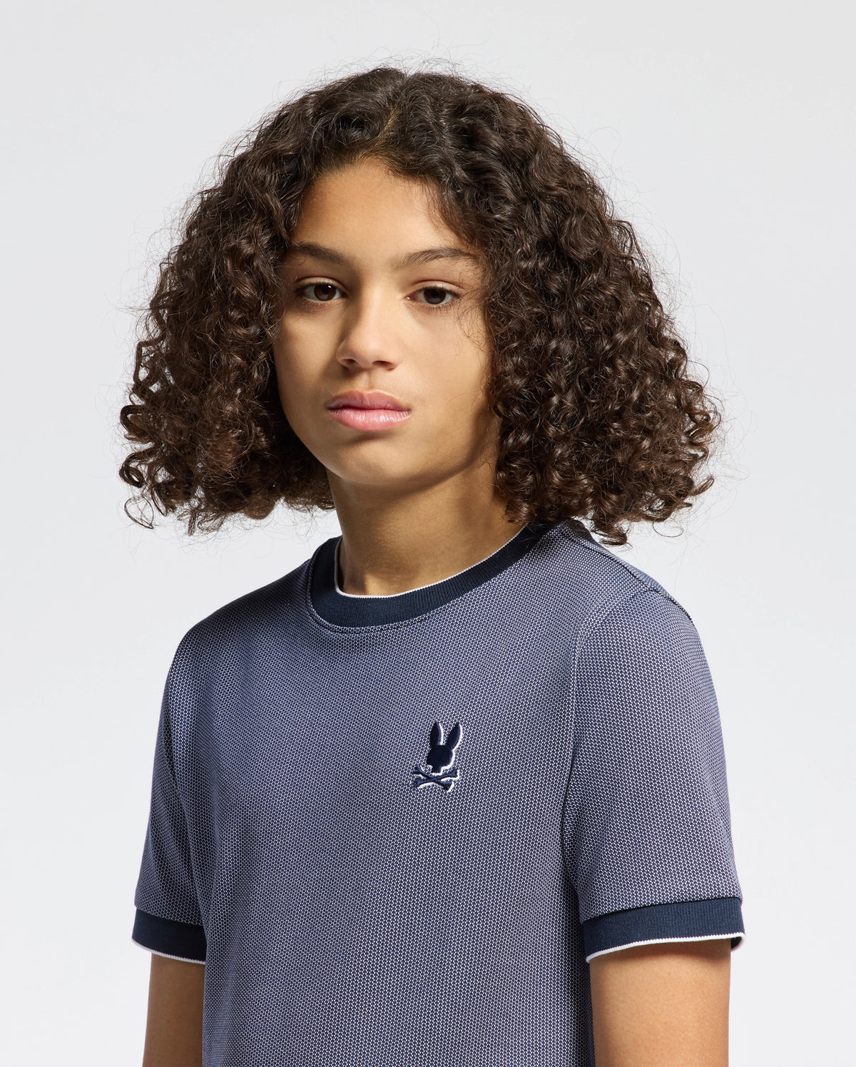 Kids mackay jacquard signature tee