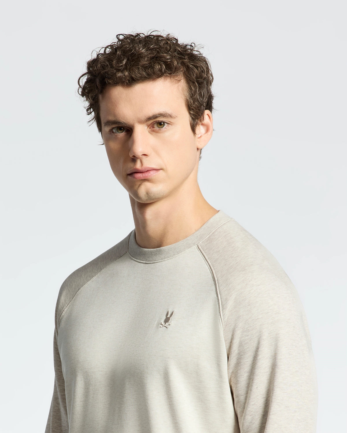 Mens archie melange color block sweatshirt