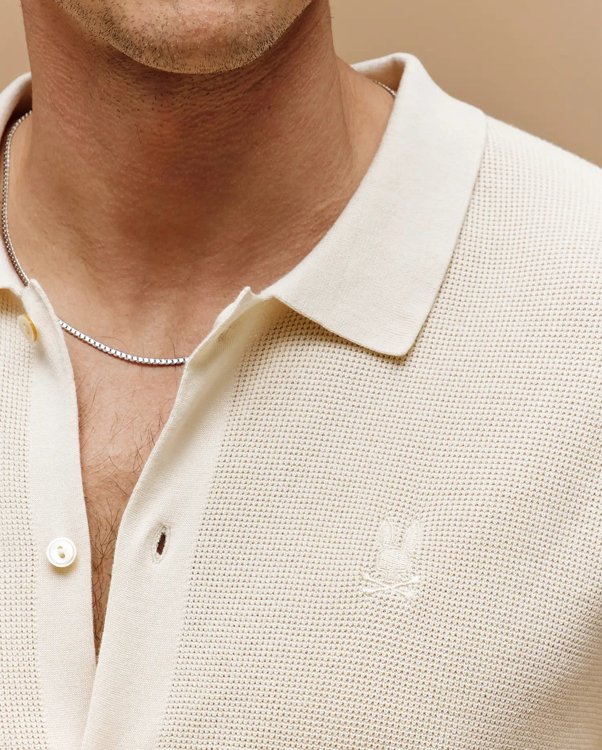 Mens morgan textured knit shirt