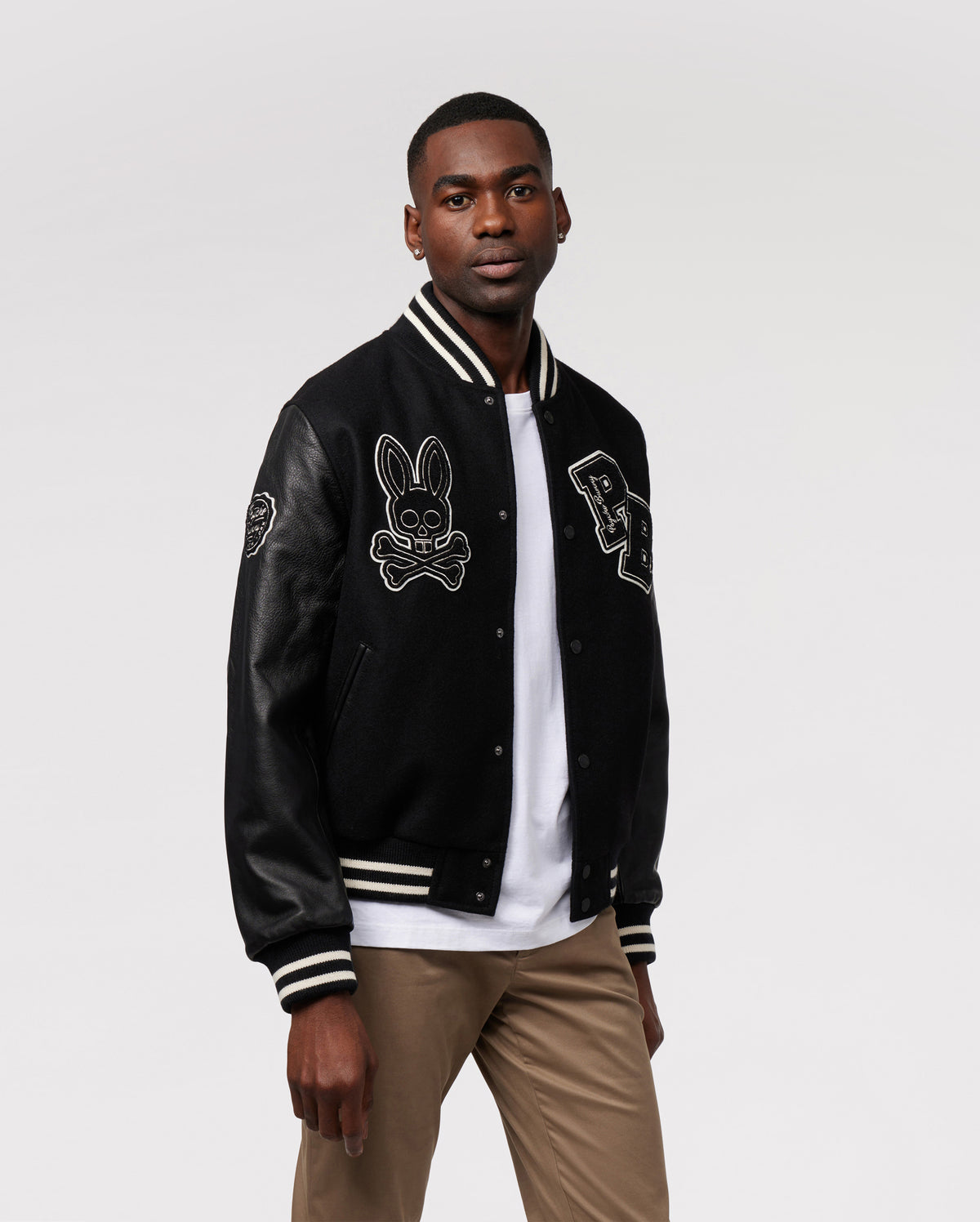 Mens robbins varsity bomber jacket