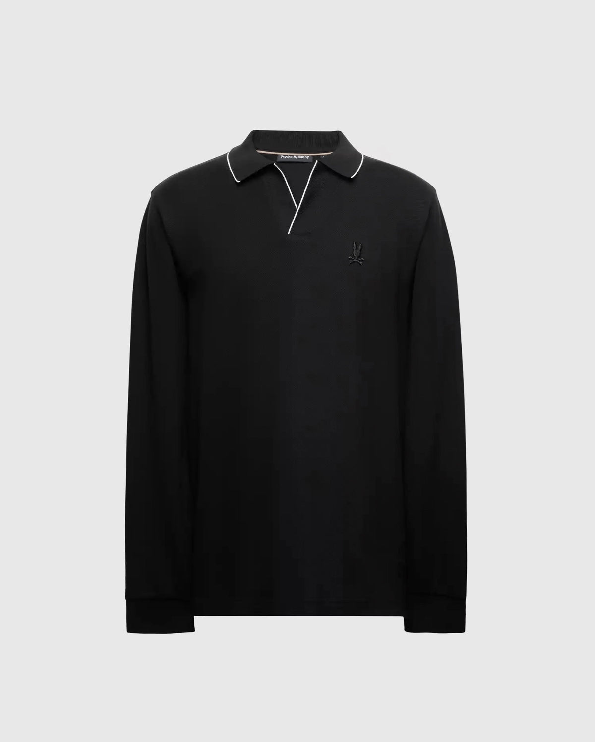 Mens creede pique johnny collar polo
