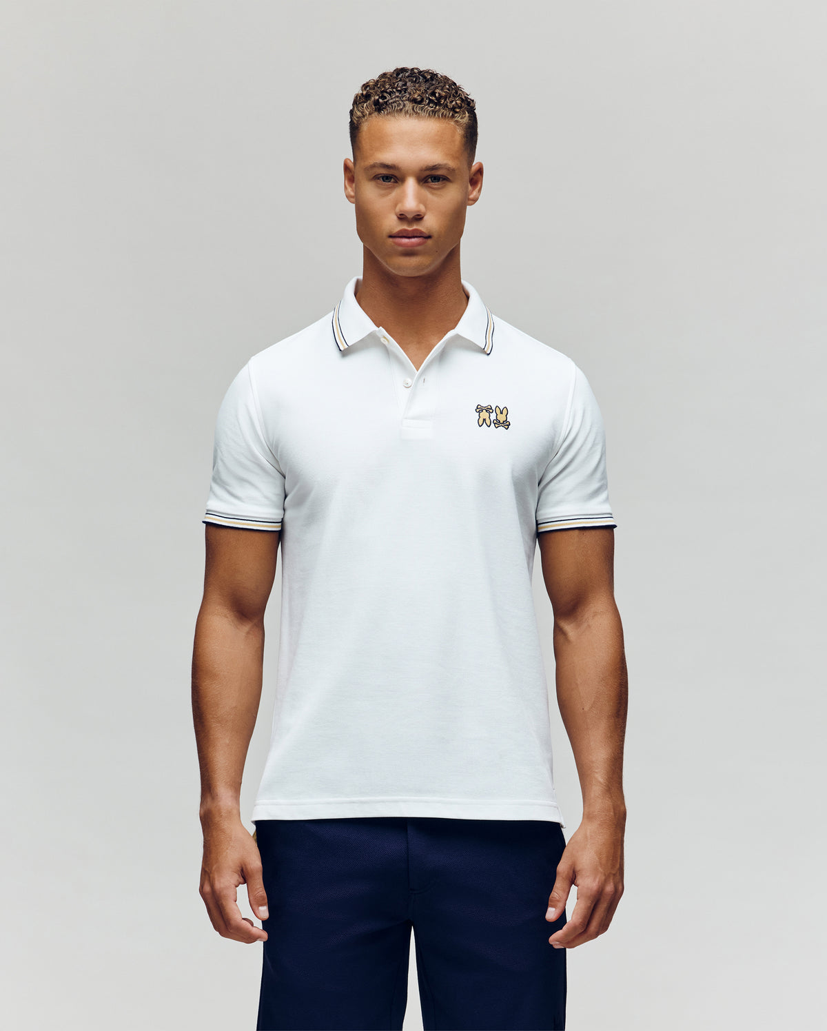 Mens archive neon bunny polo